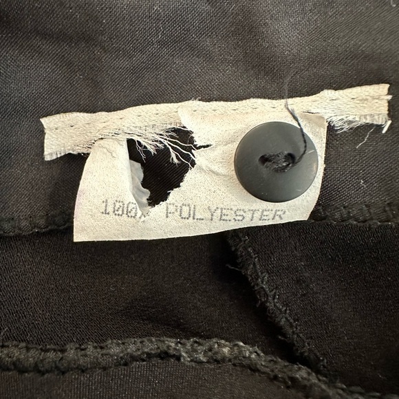 Black one  piece halter, belted, vintage jumpsuit SZ L - Picture 6 of 7